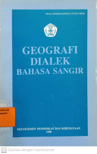Image of Geografi Dialek Bahasa Sangir