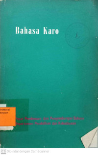Image of Bahasa Karo