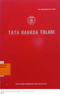 Image of Tata Bahasa Tolaki