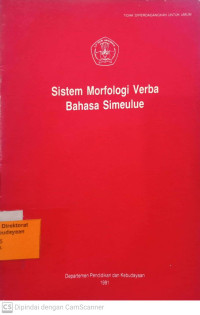 Image of Sistem Morfologi Verba Bahasa Simeulue