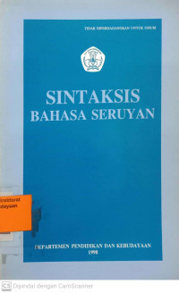 Image of Sintaksis Bahasa Seruyan