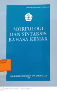 Image of Morfologi Dan Sintaksis Bahasa Kemak