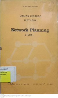 Image of Uraian Lengkap Methode Network Planning Jilid I