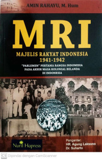 MRI Majelis Rakyat Indonesia 1941-1942 : 