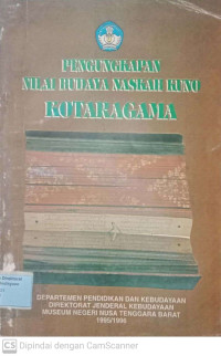 Image of Pengungkapan Nilai Budaya Naskah Kuno Kotaragama