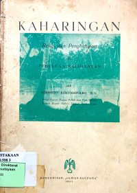 Kaharingan Religi Dan Penghidupan Di Pehuluan Kalimantan