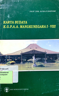 Image of Karya Budaya K.G.P.A.A. Mangkunegara I - VIII