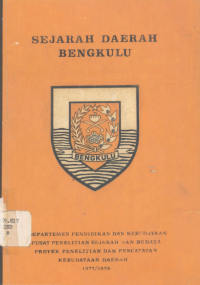 Image of Sejarah daerah Bengkulu