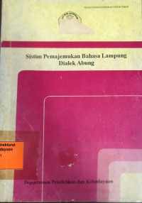Sistem Pemajemukan Bahasa Lampung Dialek Abung