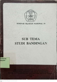 Image of Seminar Sejarah Nasional IV : Sub Tema Studi Bandingan