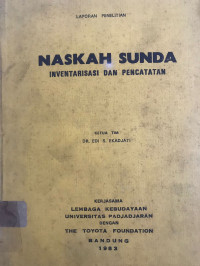Image of Naskah Sunda Inventarisasi Dan Pencatatan