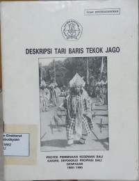 Image of Deskripsi Tari Baris Tekok Jago