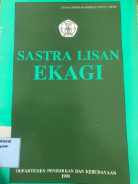 Sastra Lisan Ekagi