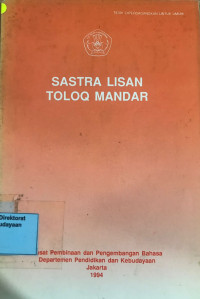 Image of Sastra Lisan Toloq Mandar