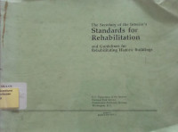 Image of The Secretary of the Interior's Standards for Rehabilitation and Guidelines for Rehabilitating Historic Bulildings