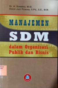 Image of Manajemen SDM dalam organisasi Publik dan Bisnis