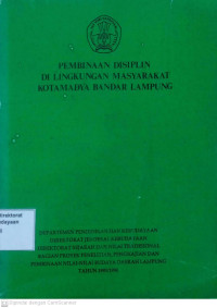Image of Pembinaan Disiplin Di Lingkungan Masyarakat Kotamadya Bandar Lampung