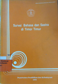 Survei Bahasa dan Sastra di Timor Timur