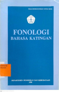 Image of Fonologi Bahasa Katingan