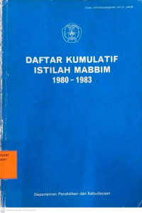 Daftar Kumulatif Istilah Mabbim 1980-1983
