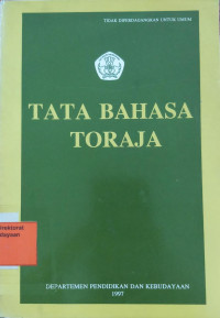 Tata Bahasa Toraja