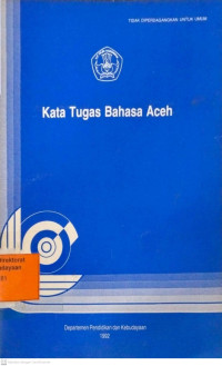 Kata Tugas Bahasa Aceh