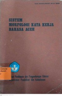 Image of Sistem Morfologi Kata Kerja Bahasa Aceh