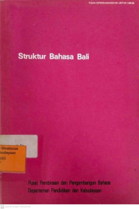 Image of Struktur Bahasa Bali