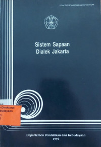 Sistem Sapaan Dialek Jakarta