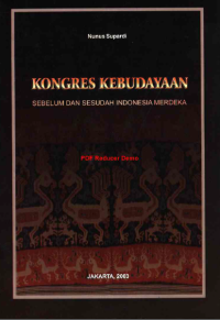 Image of Kongres kebudayaan: Sebelum dan sesudah Indonesia Merdeka