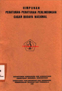 Image of Himpunan Peraturan-Peraturan Perlindungan Cagar Budaya Nasional