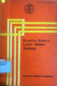 Image of Struktur Sastra Lisan Melayu Serdang